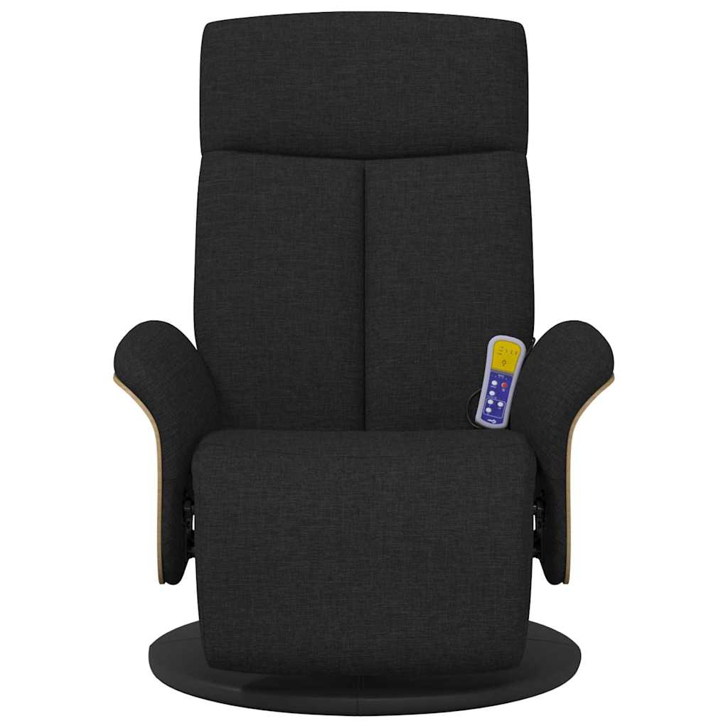 Massage Recliner Chair Black 79 x 87 x 104.5 cm Fabric