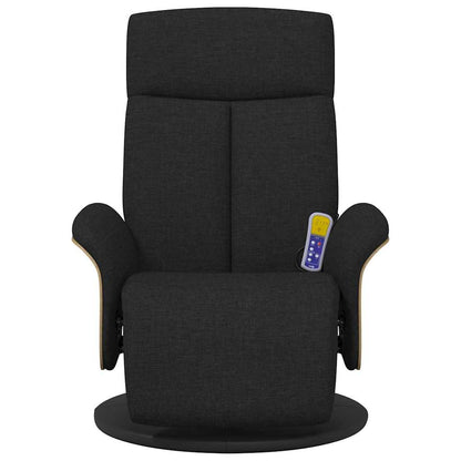 Massage Recliner Chair Black 79 x 87 x 104.5 cm Fabric