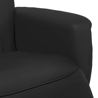 Massage Recliner Chair Black Faux Leather