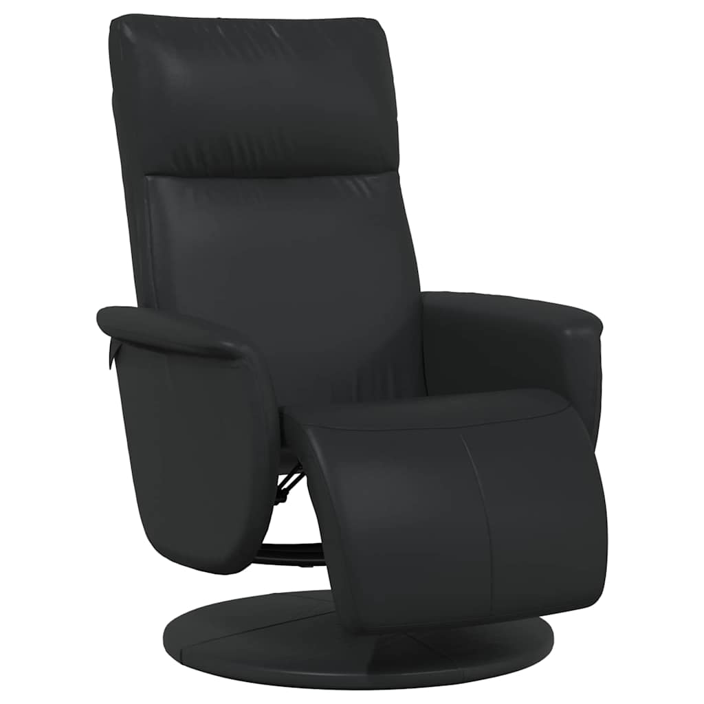 Massage Recliner Chair Black Faux Leather