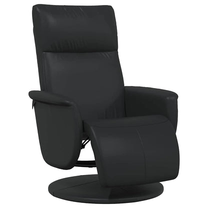 Massage Recliner Chair Black Faux Leather