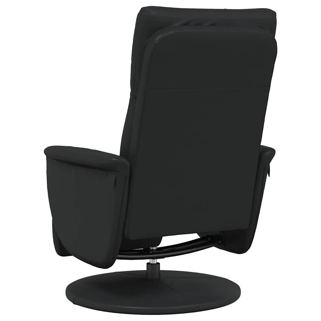 Massage Recliner Chair Black Faux Leather