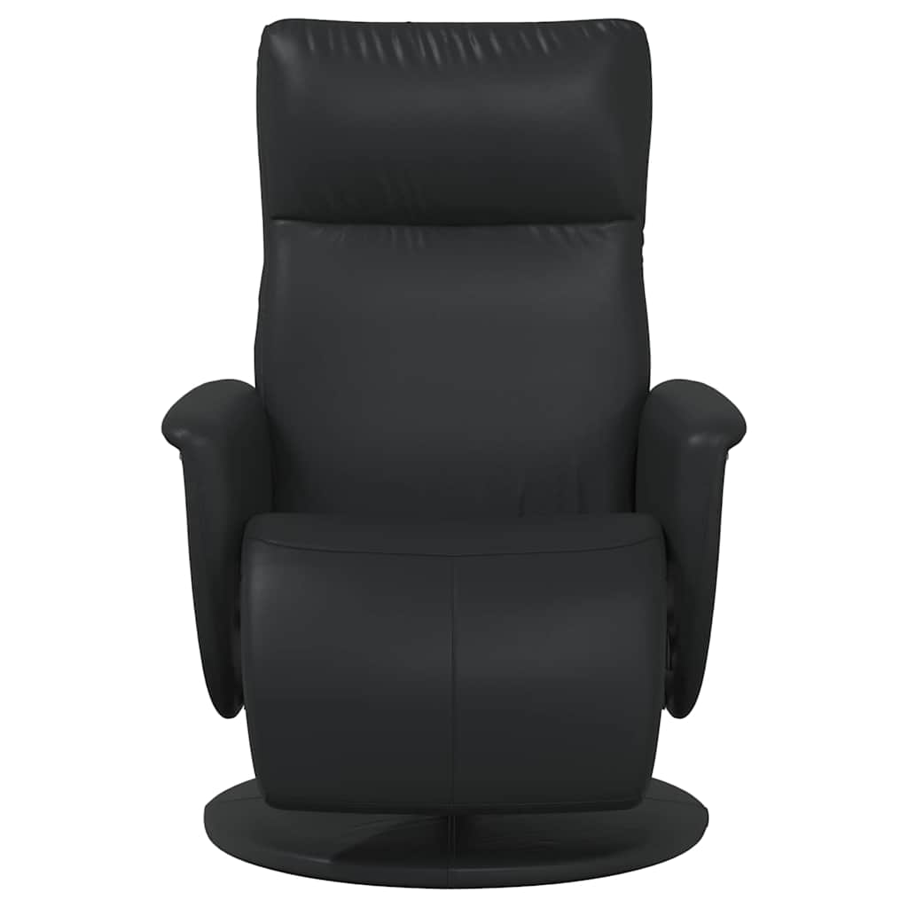 Massage Recliner Chair Black Faux Leather