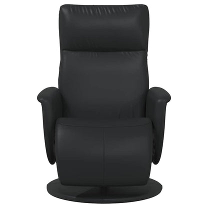 Massage Recliner Chair Black Faux Leather