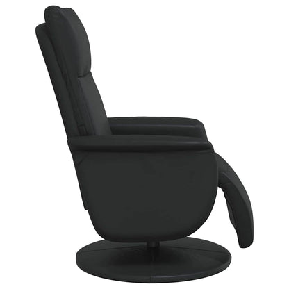 Massage Recliner Chair Black Faux Leather