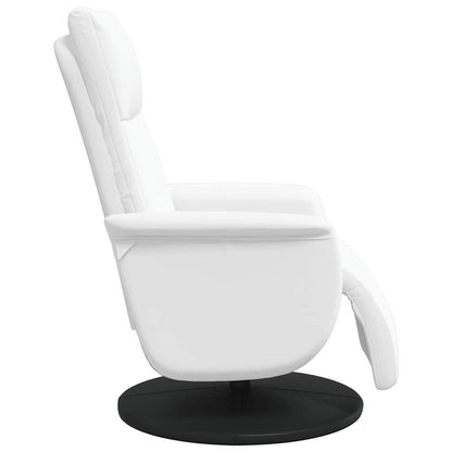 Massage Recliner Chair White Faux Leather