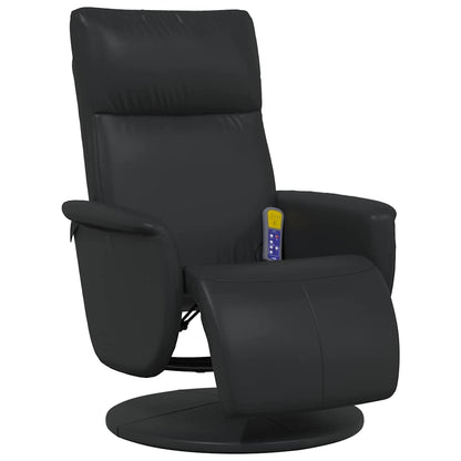 Massage Recliner Chair Black 71 x 90 x 105 cm Faux Leather