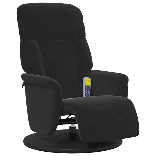 Massage Recliner Chair Black 91 x 71 x 105 cm Velvet