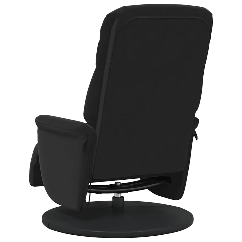 Massage Recliner Chair Black 91 x 71 x 105 cm Velvet