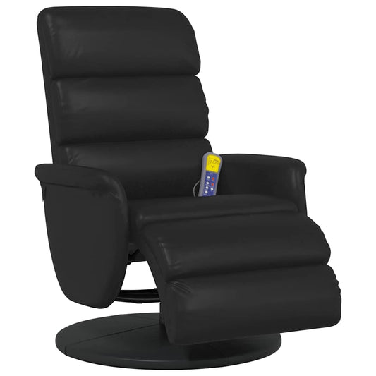 Massage Recliner Chair Black 71 x 98 x 106 cm Faux Leather
