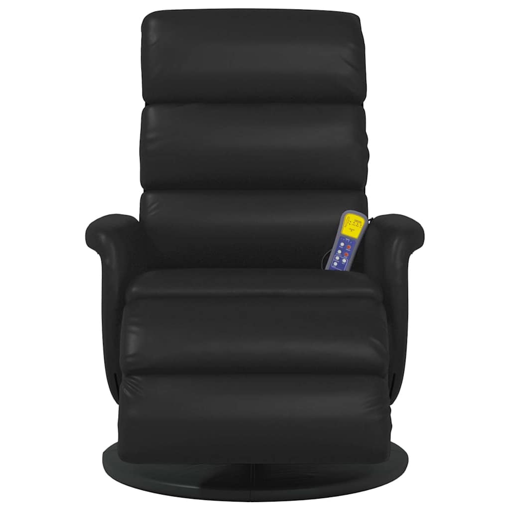 Massage Recliner Chair Black 71 x 98 x 106 cm Faux Leather