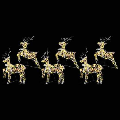 Christmas Reindeer 6 pcs 180 LEDs Warm White