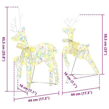 Christmas Reindeer 6 pcs 180 LEDs Warm White