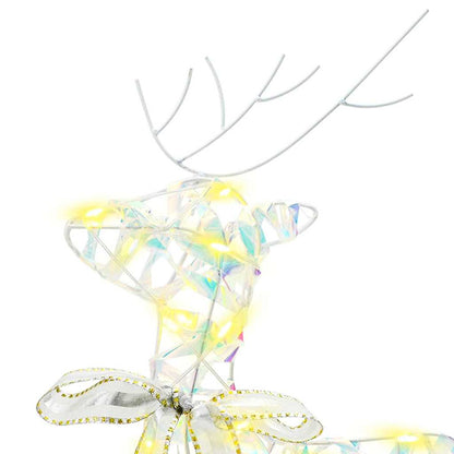 LED Reindeers 5 pcs 40 LEDs Multicoulur 42 x 15 x 64 cm PET