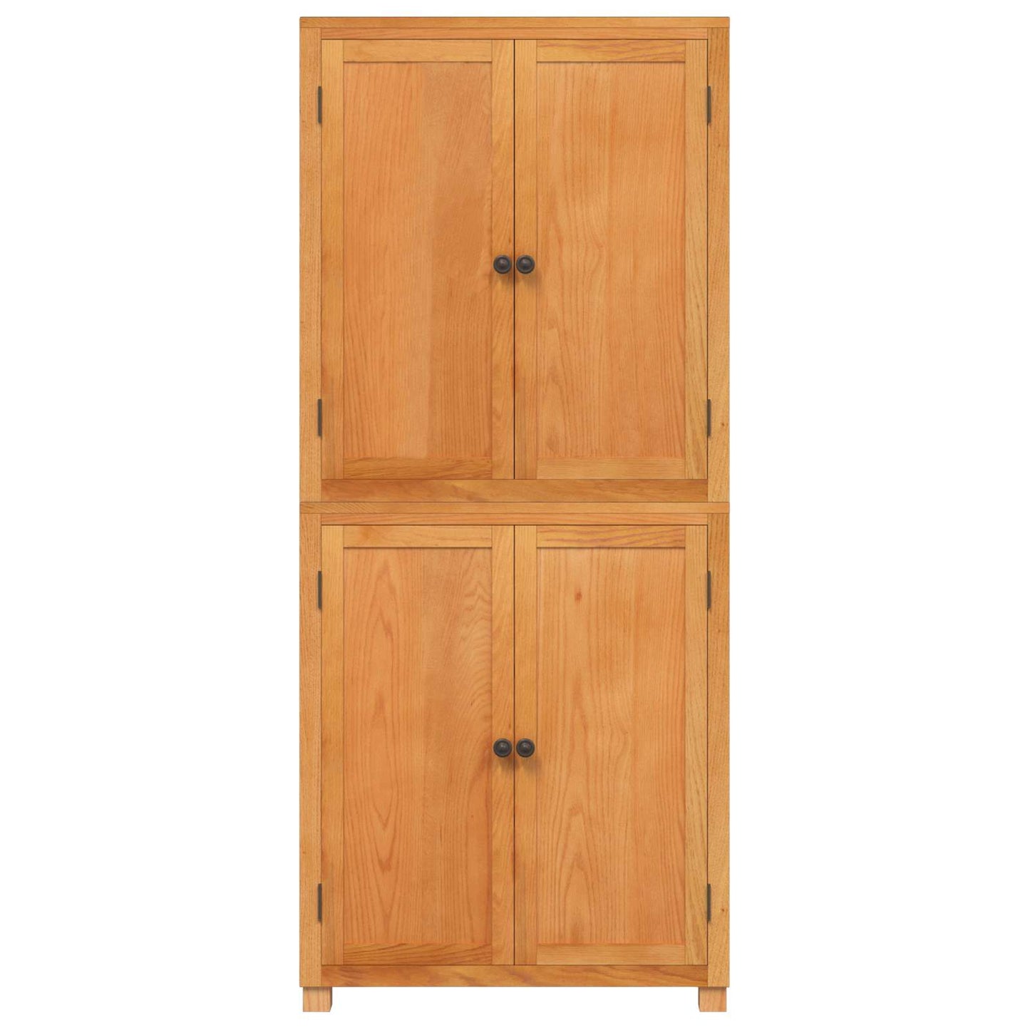 Storage Furniture Set with Shelf 2 pcs Natural 80 x 35 x 185 cm