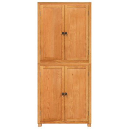 Storage Furniture Set with Shelf 2 pcs Natural 80 x 35 x 185 cm