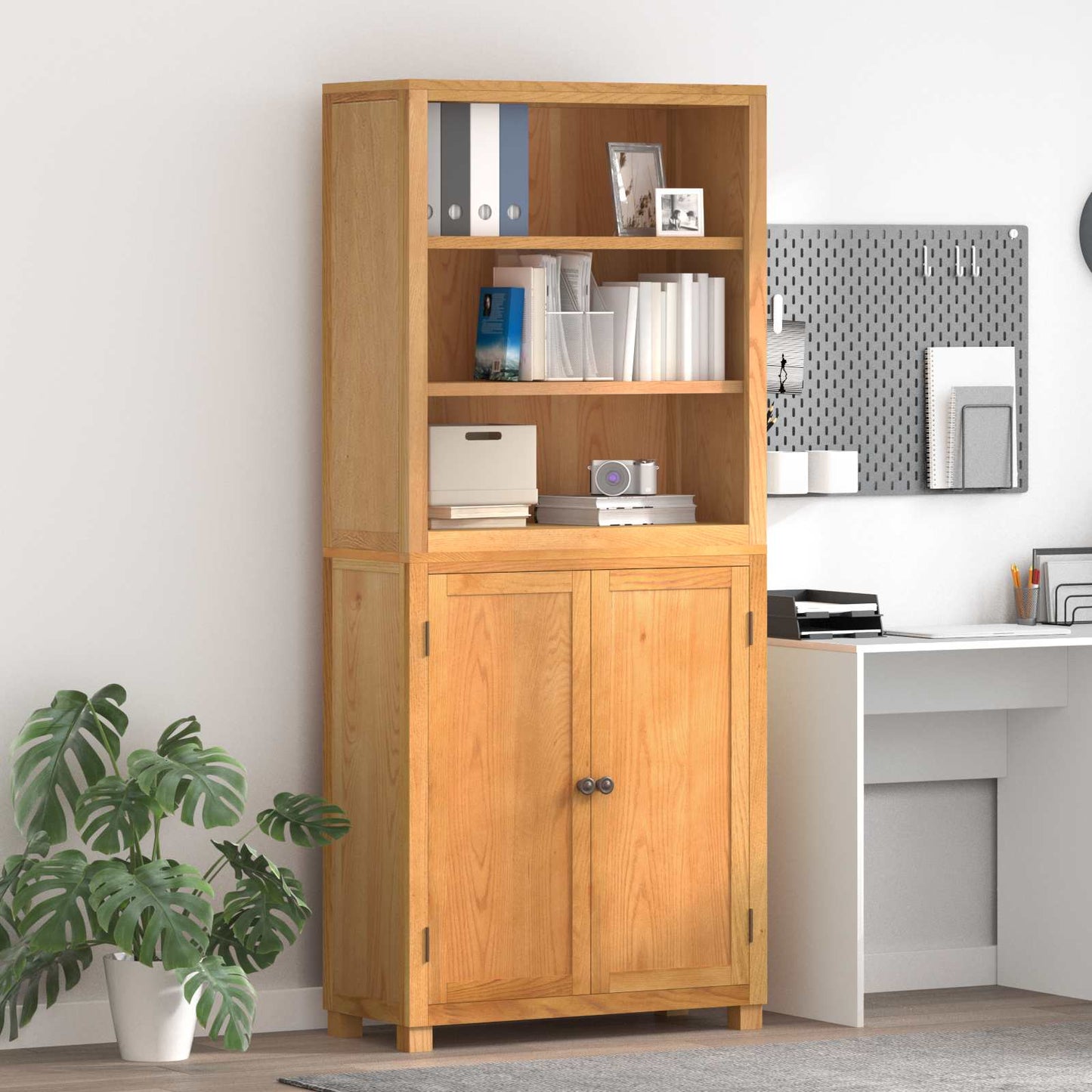 Storage Furniture Set with Storage Brown Engineered wood