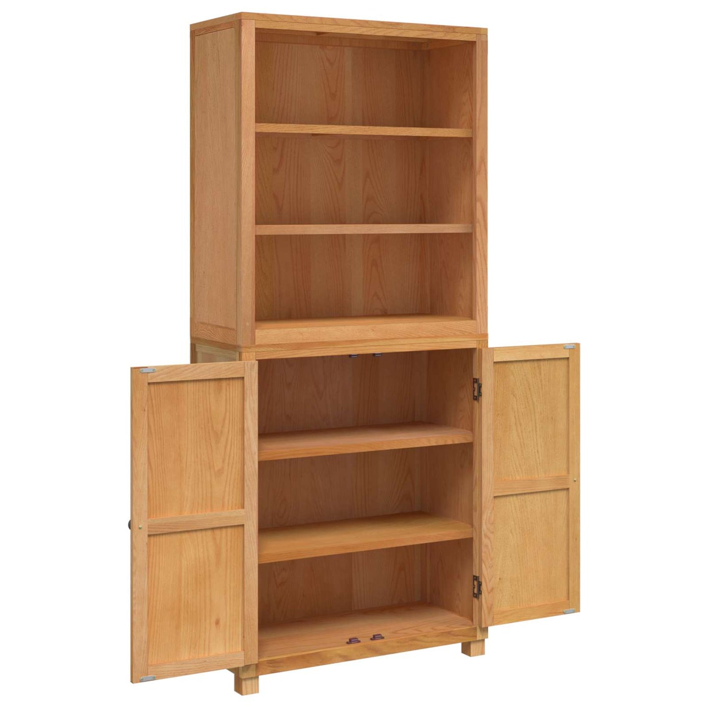 Storage Furniture Set with Shelf 2 pcs Natural 80 x 35 x 185 cm