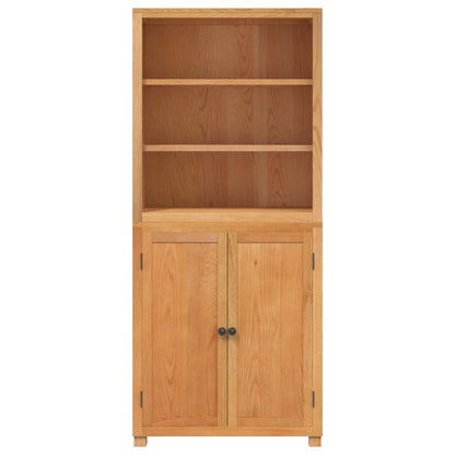 Storage Furniture Set with Shelf 2 pcs Natural 80 x 35 x 185 cm