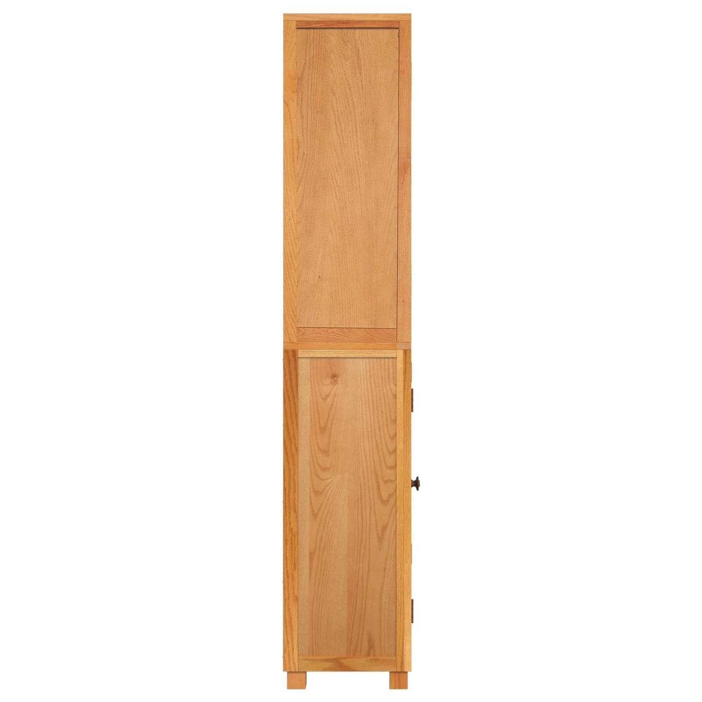 Storage Furniture Set with Shelf 2 pcs Natural 80 x 35 x 185 cm