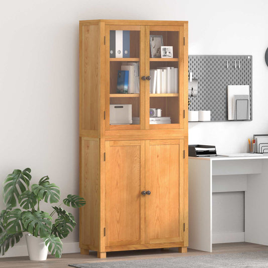 Storage Furniture Set 2 pcs Natural Engineered Wood and Oak