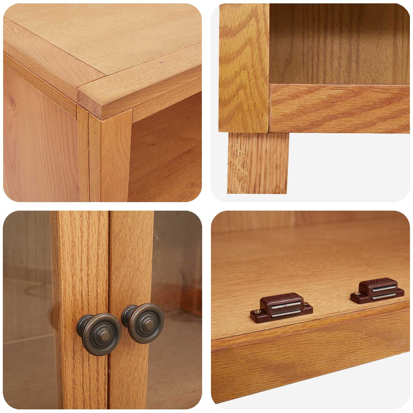 Storage Furniture Set with Storage Brown Engineered wood