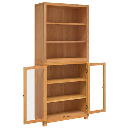 Storage Furniture Set with Shelf 2 pcs Natural 80 x 35 x 185 cm