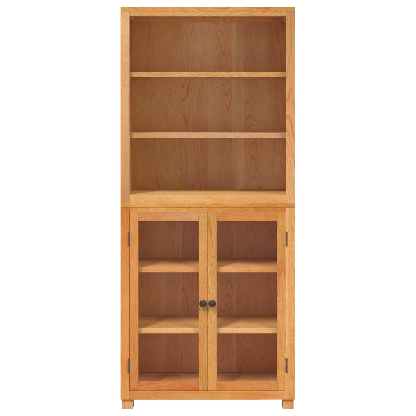 Storage Furniture Set with Shelf 2 pcs Natural 80 x 35 x 185 cm