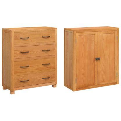 Storage Furniture Set with Drawer Brown Engineered wood