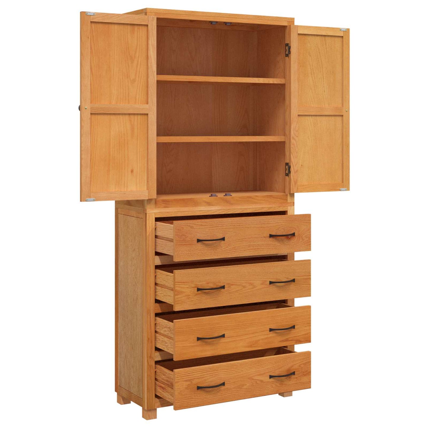 Storage Furniture Set with Drawer Brown Engineered wood