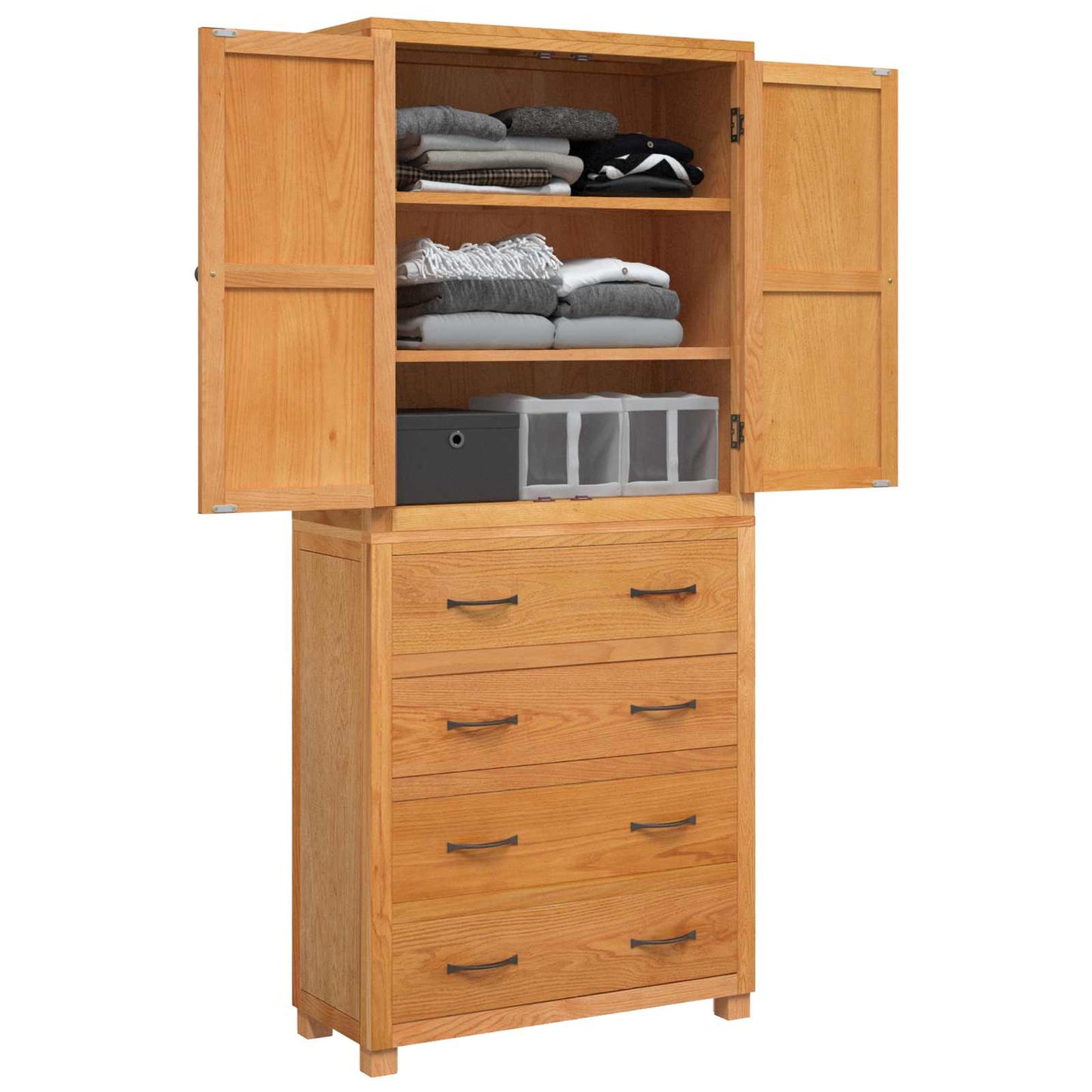 Storage Furniture Set with Drawer Brown Engineered wood