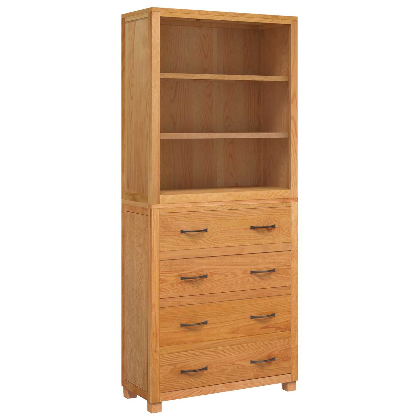 Storage Furniture Set with Shelf 2 pcs Natural 80 x 35 x 185 cm