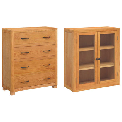 Storage Furniture Set with Drawer Brown Engineered wood