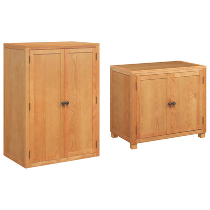 Storage Furniture Set with Storage 2 pcs Brown 80 x 50 x 180 cm