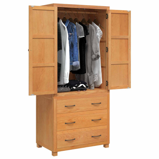 Storage Furniture Set with Drawer 2 pcs Brown 80 x 50 x 180 cm