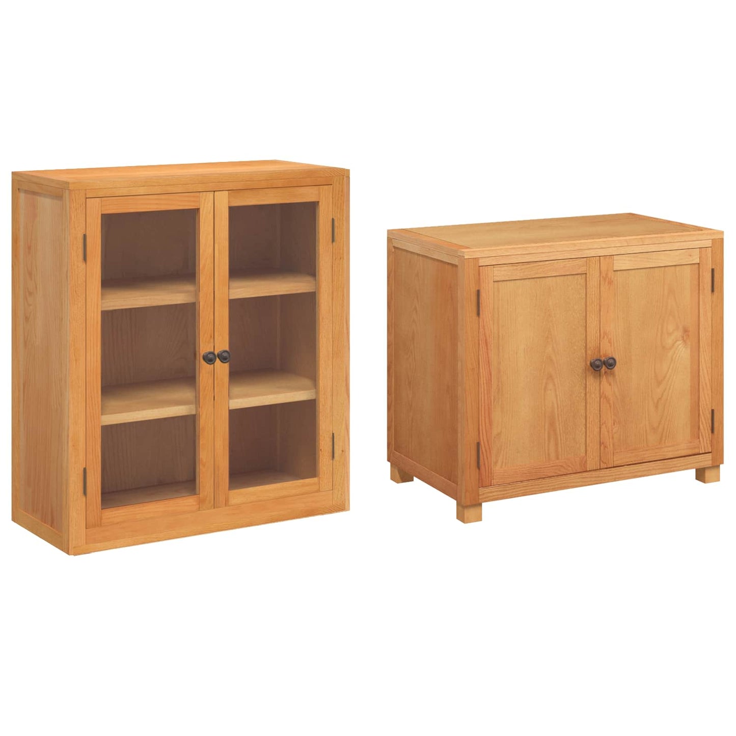 Storage Furniture Set with Storage 2 pcs Brown 80 x 50 x 160 cm
