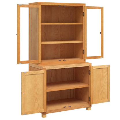 Storage Furniture Set with Storage 2 pcs Brown 80 x 50 x 160 cm