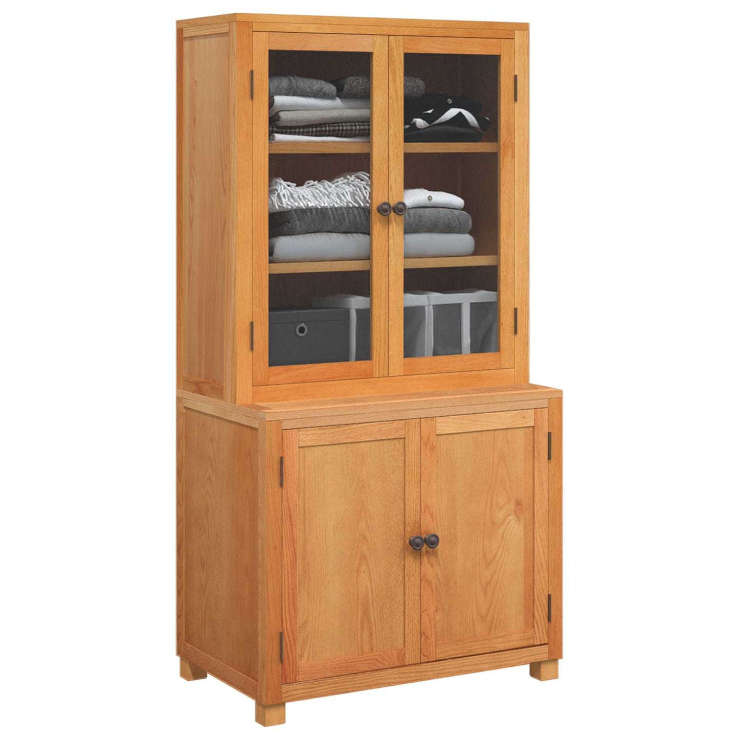 Storage Furniture Set with Storage 2 pcs Brown 80 x 50 x 160 cm