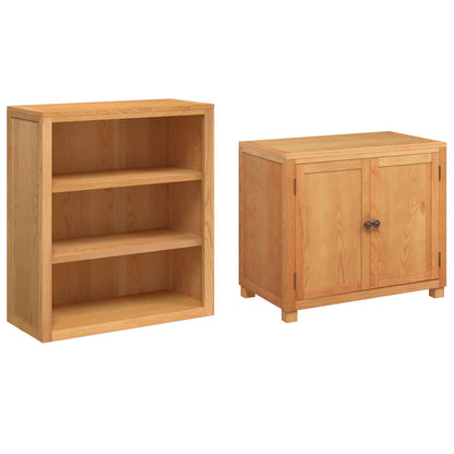 Storage Furniture Set with Storage 2 pcs Brown 80 x 50 x 160 cm