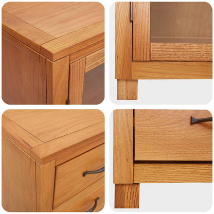 Storage Furniture Set with Drawer Brown Engineered wood