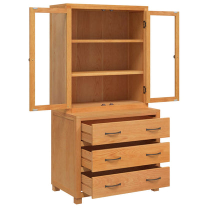 Storage Furniture Set with Drawer 2 pcs Brown 80 x 50 x 160 cm