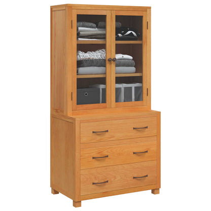 Storage Furniture Set with Drawer 2 pcs Brown 80 x 50 x 160 cm