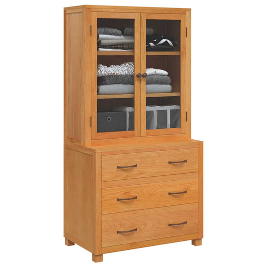 Storage Furniture Set with Drawer 2 pcs Brown 80 x 50 x 160 cm