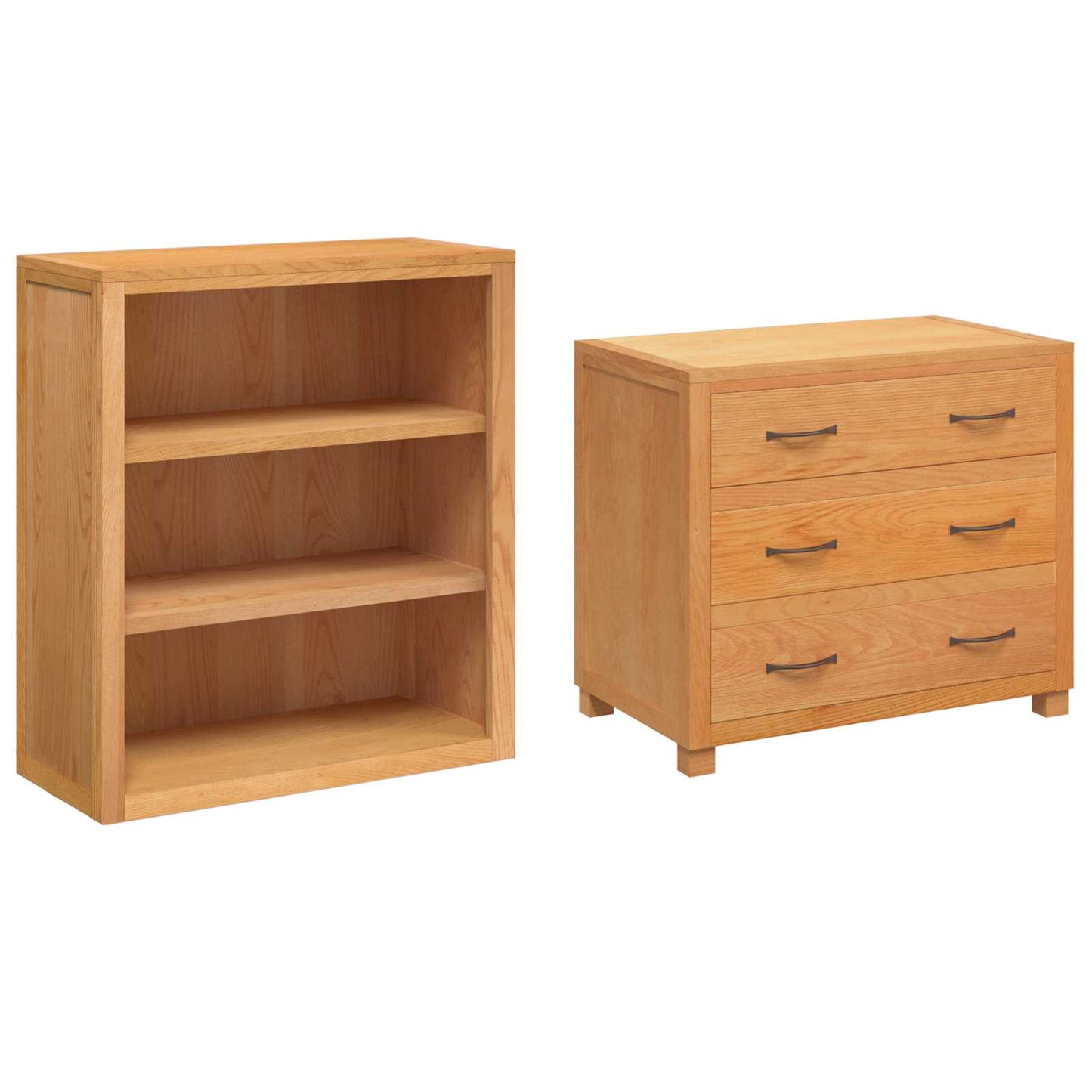 Storage Furniture Set with Drawer 2 pcs Brown 80 x 50 x 160 cm