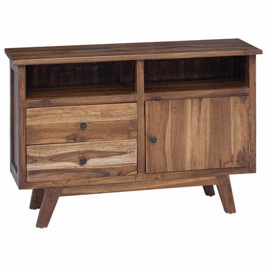 Sideboard Natural 100 x 30 x 68 cm Solid Teak Wood