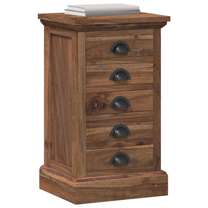Chest of Drawers Natural 35 x 30 x 60 cm Solid Teak Wood
