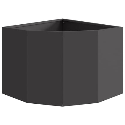 Corner Planter Black 45 x 45 x 35 cm Steel
