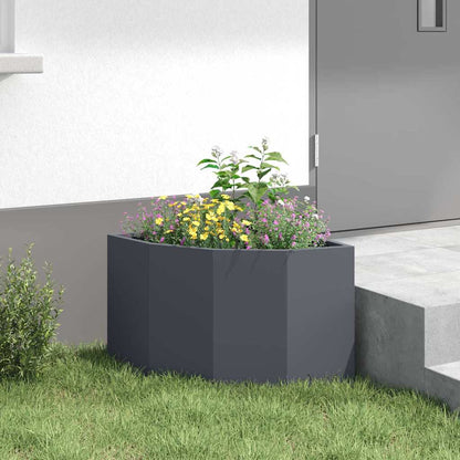 Corner Planter Anthracite 45 x 45 x 35 cm Steel