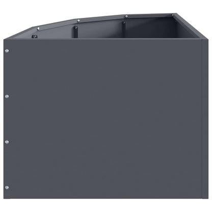 Corner Planter Anthracite 45 x 45 x 35 cm Steel