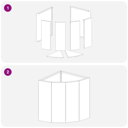 Corner Planter White 30 x 30 x 35 cm Steel